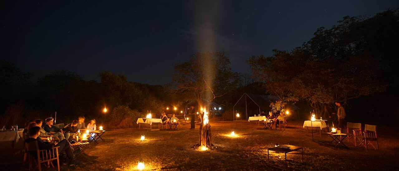 dinner arrangement big game camp wilpattu